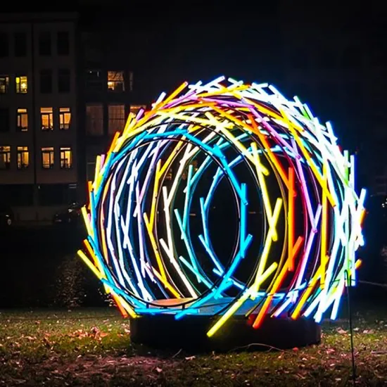 Time Tunnel Light Frame Waterproof RGBIC LED Strip for Building Decoration