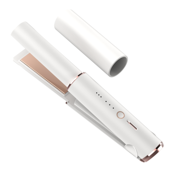 Lena Private Label Ceramic 2 in 1 Hair Curler Flatiron - Portable Cordless Hair Straightener