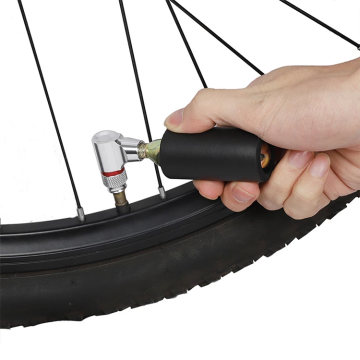 Pompa per biciclette a mano automatica di sicurezza eenlee con adattatore valvola