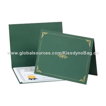 Top Sale A4 Leather Diploma Folders, Logo Can be Customized