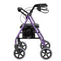 Rollator Walker With Shopping Cart And Black Seat