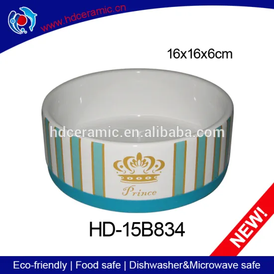 America style ceramic pet cat food bowl and dog feeds trough