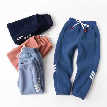 Pantalones de micropolar para niños con cordón