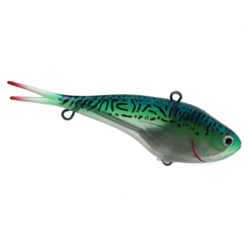 Soft VIB 130mm 60g Luminous UV Forked Tail Vibration Lure for Seawater Tuna