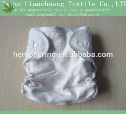 eco friendly bamboo terry cloth diaper with snaps