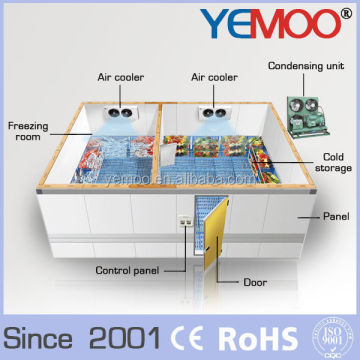 Yemoo ขายห้องเย็นพลังงานแสงอาทิตย์ที่ดีที่สุดพร้อมคอมเพรสเซอร์ Bitzer/Copeland ในอินเดีย