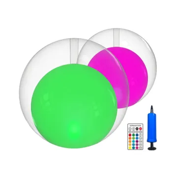 Waterproof Glow Inflatable Floating LED Solar Pool Ball Lamp with Remote Control