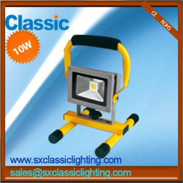 CE ROHS uppladdningsbara 10W led flood ljus