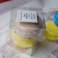 Boîte d'emballage de macaron de boursouflure en plastique transparent simple de Whoesale