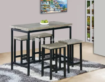 High Quality New Design Modern Metal Dining Set Suppliers