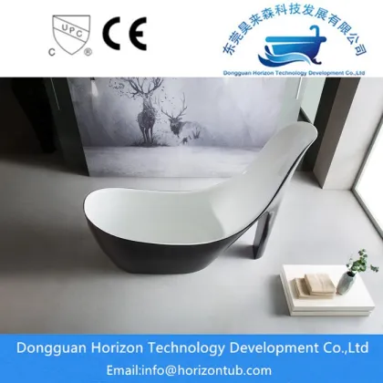 High heeled shape acrylic bathtub