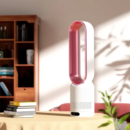 Smart Leafless Purification Fan: 2-in-1 Bladeless Fan with Air Purification
