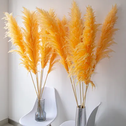 Turquoise Blue Dried Pampas Grass Bouquet - Arco Flores