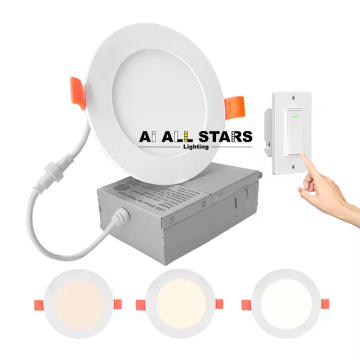 ETL Certified LED Panel Ceiling Lights - Slim Recessed Downlights with Junction Box