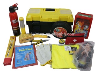 2016hot sale 15pcs car emergency kit