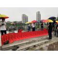 barricade d'eau barrière d'inondation plastique pour le métro