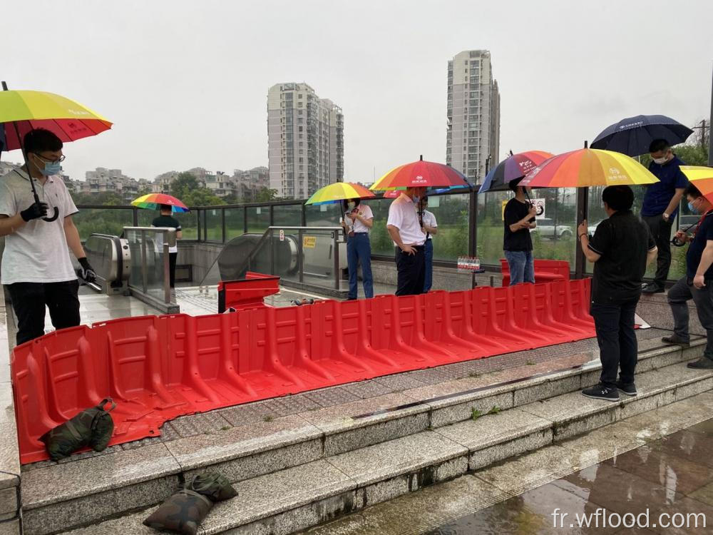 Barrière de protection contre les barrages de la carte de contrôle des inondations