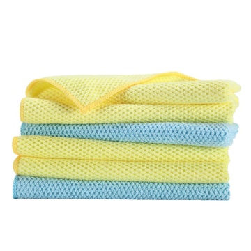 Rice Texture Water Absorption Dish Cleaning microfiber Towel