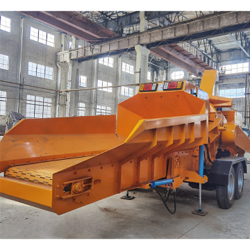 Towable Hydraulic Feed Branch Shredder for Residential Gardens