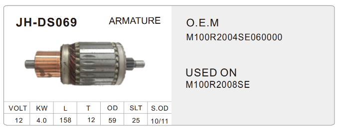 Prestolite truck starter parts-JH-DS069-X