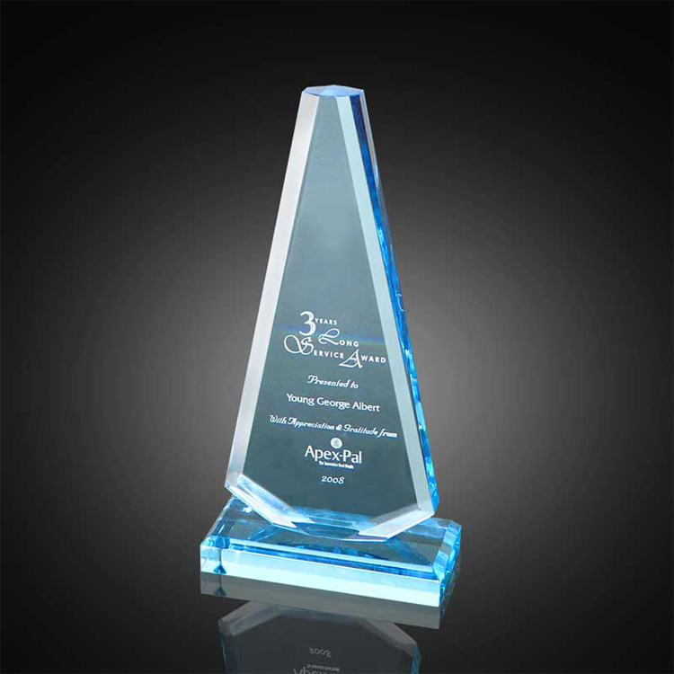 Cheap Acrylic Blue Award Fot Football