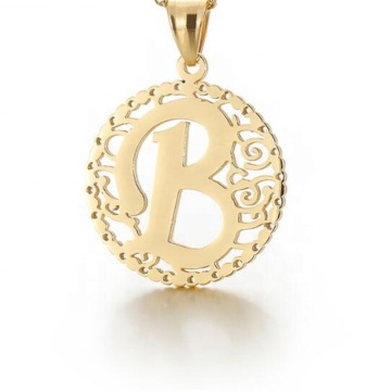 Yiwu Aceon Stainless Steel Pendant with Central Logo and Floral Circle Design