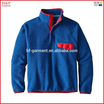 H&F customized new style 1/4 zip fleece pullover boys