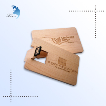 low price custom fashion wooden flashdisk card usb