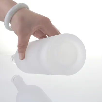 100ml Clear Flat Flask Glass Liquor Bottles