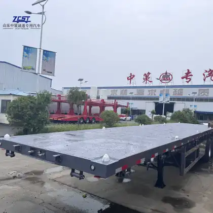 Low Price 80 Ton Flatbed Semi Truck Trailers for Sale