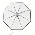 Logo personnalisé de parapluie transparent automatique clair