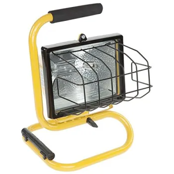 Powerful 150W Portable Floodlight Spot Lamp: Ideal for Indoor and Outdoor Use, Including Garden and Work Applications