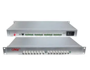 100km Fiber Optic Video Transceiver , 16 Ch Optical Transmitter Receiver