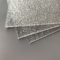 Striped acrylic sheet with crushed ice texture