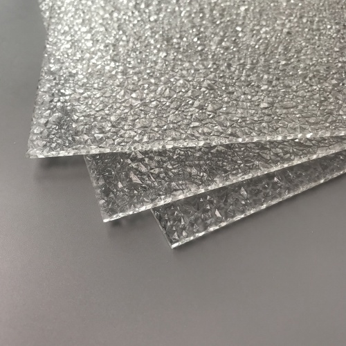 China Striped acrylic sheet with crushed ice texture Supplier