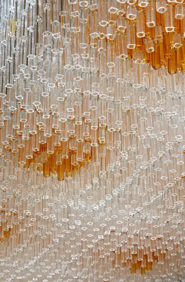 Decorative flat glass chandelier style lamps for hotel