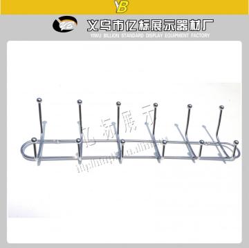 clothing hanger 8 chrome hanging wall hooks