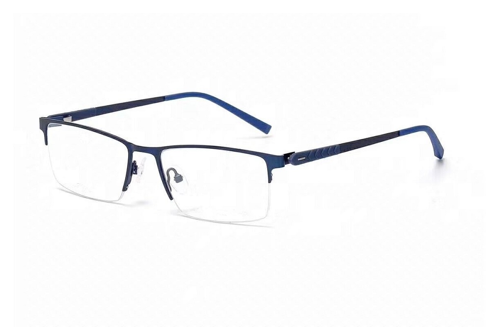 Half Frame Glasses Blue