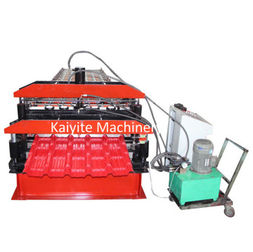 Rotolo di piastrelle smaltato metallo automatico che forma macchina
