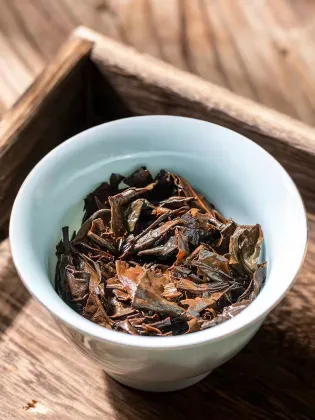 Fuding Shoumei White Tea Cake - Aged Compressed White Tea for Weight Loss, Fujian, China