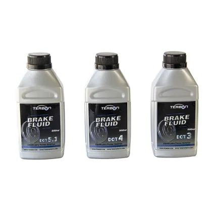 500ml Terbon Brake Fluid DOT 4 - Plastic Flat Bottle Car Brake Lubricant