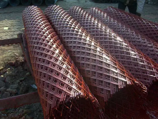 galvanized metal decorative mesh building foot board