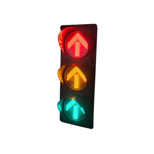Красный желтый зеленый светодиодный сигнал светофора для дорожного креста