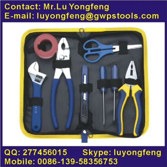 8pcs DIY tool kit in canvas bag