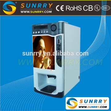 Professional industrial fully automatic coffee vending vendo machine with 4 tank