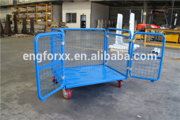 swivel casters RGS-2 Goods Trolley blue painted