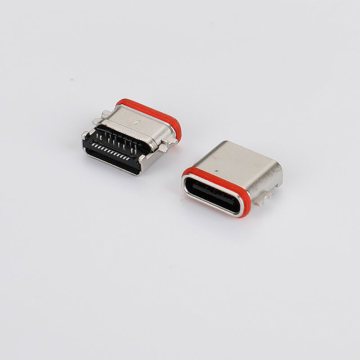Waterproof USB Type C Connector Female 24pin