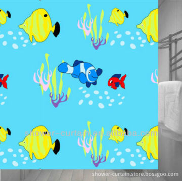 bright color ocean style tropical shower curtain