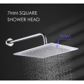 Solid Brass Square Rainfall Bathroom Fittings Shower Head