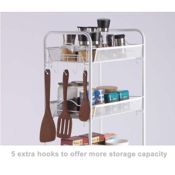 Large Storage Capacity Trolley with Lockable Wheels